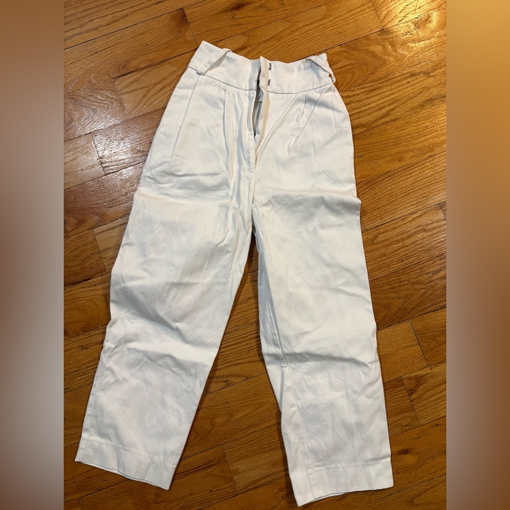 IRO Cream High-Waisted Pants Woman Size 34